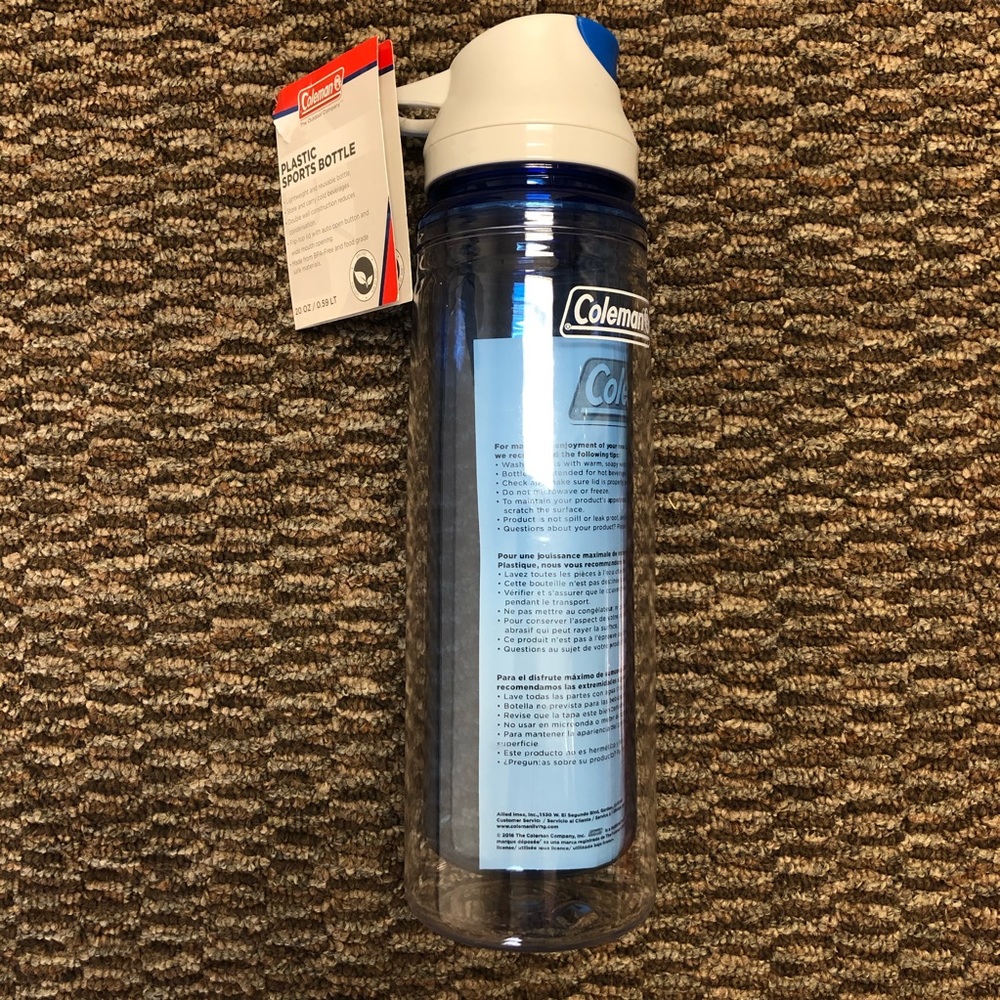 Coleman Plastic Sports Bottle, 20-Ounce